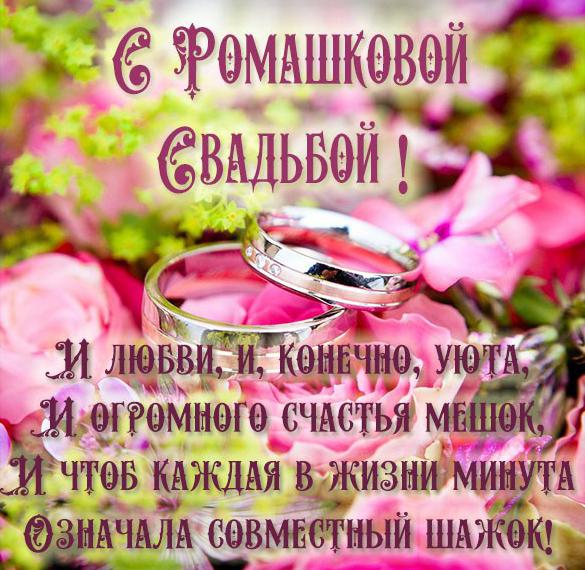 Поздравления С Ромашковой Годовщиной Свадьбы