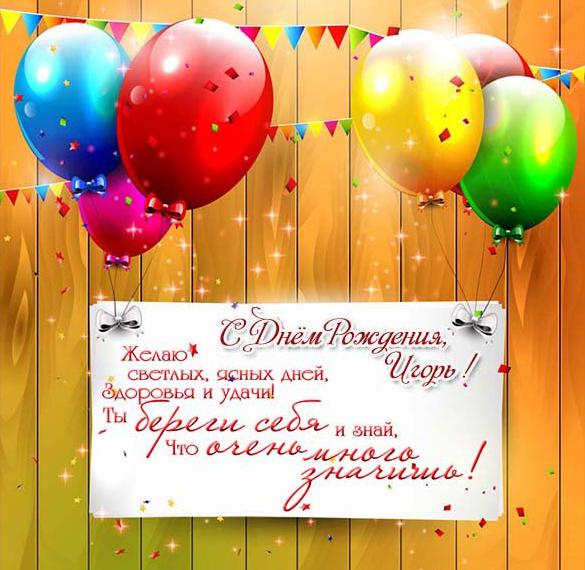Поздравления С Днем Рождения Игорька Прикольные