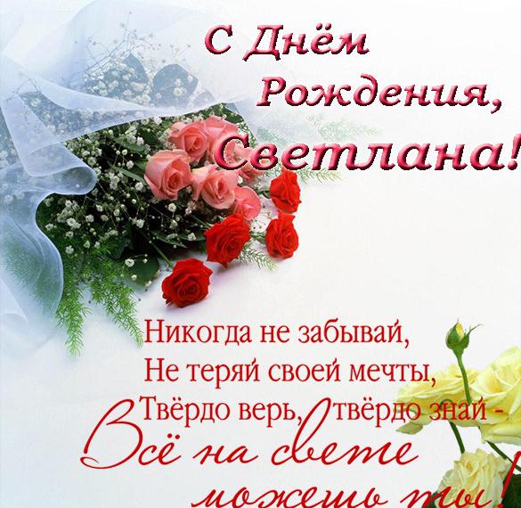 С Днем Рождения Светлана Владимировна Красивые Поздравления