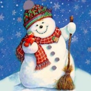 Новогодние открытки со Снеговиком